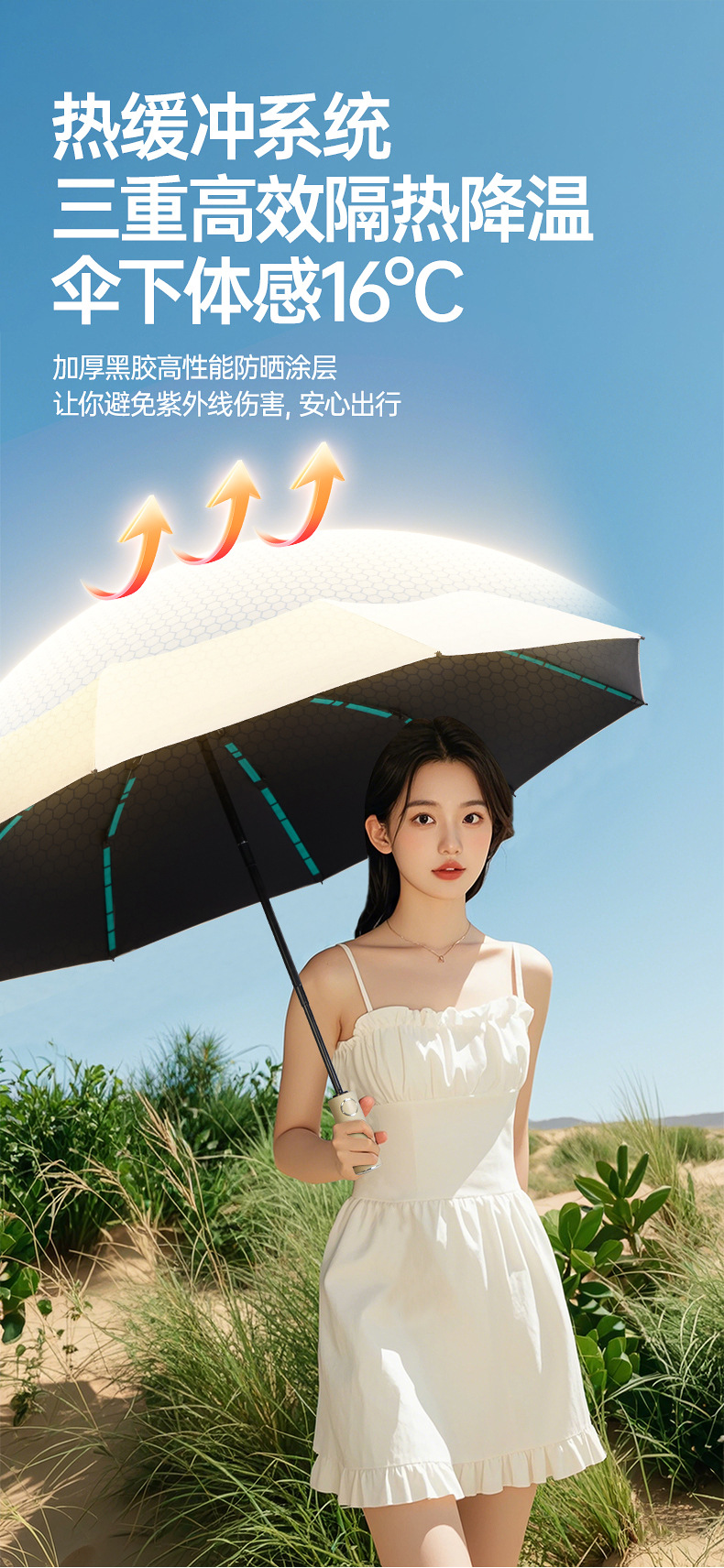 雨伞自动全24骨大号晴雨两用定制批发男士折叠伞高级感遮阳防晒伞详情30