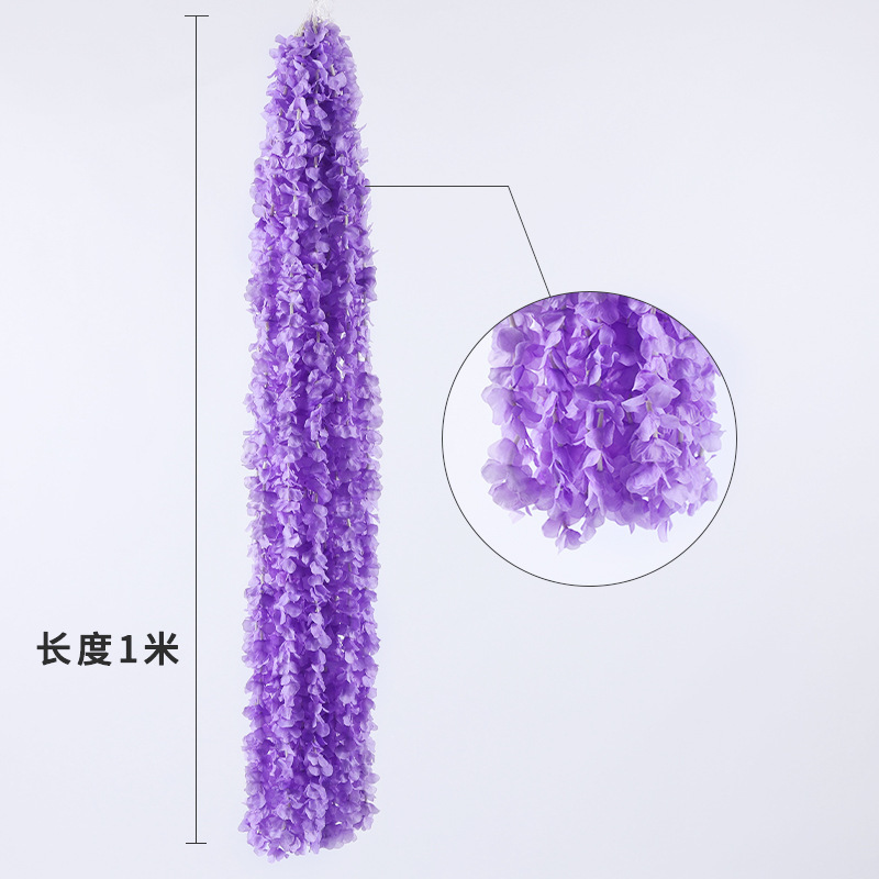 洋兰花串绣球花串绢花创意杨兰花串挂婚礼婚庆花艺道具装饰品详情9