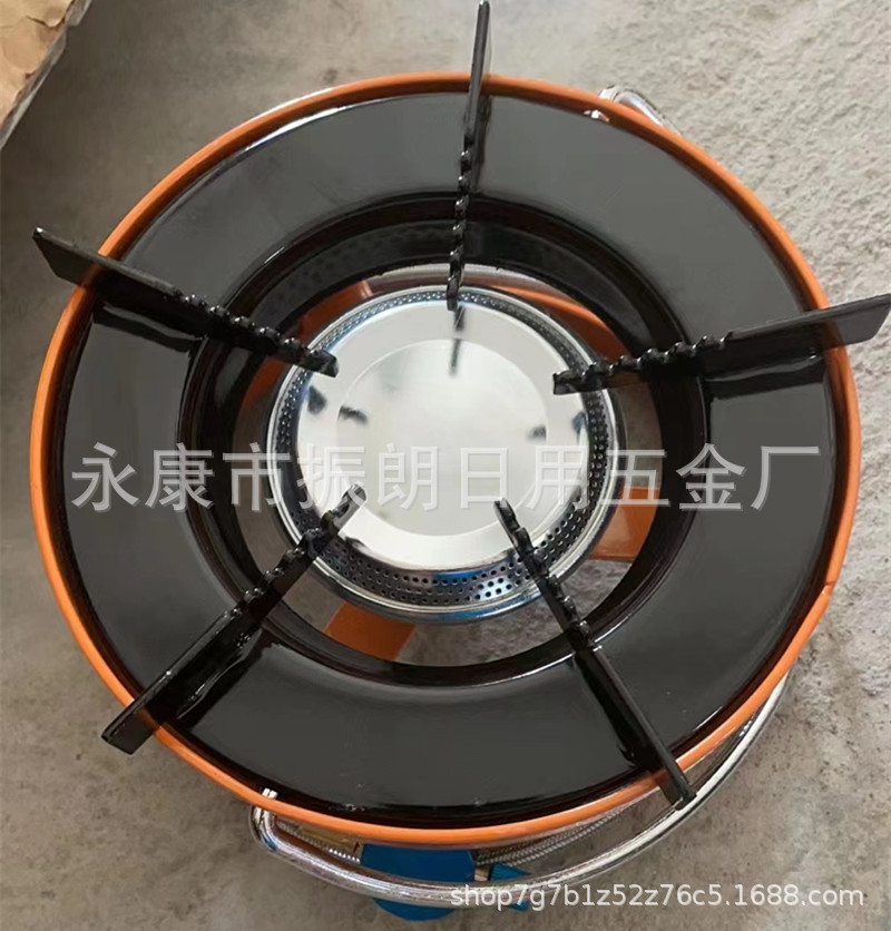 出口沙特款户外炉大功率野营猛火炉中东气碳炉便携式圆炉燃气风炉详情1