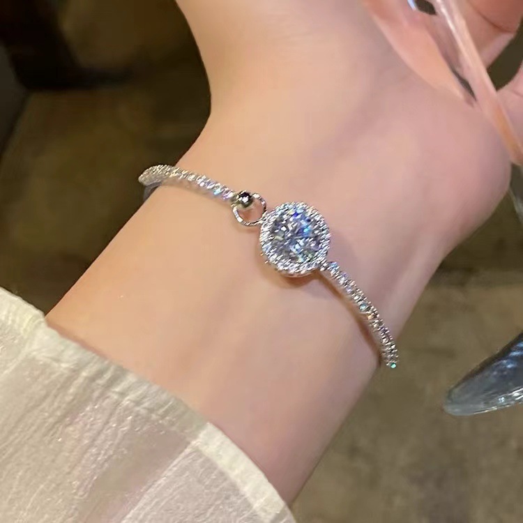 彩色多巴胺锆石手镯女设计感麻花扭结精致手链满钻双层叠戴手饰潮详情24