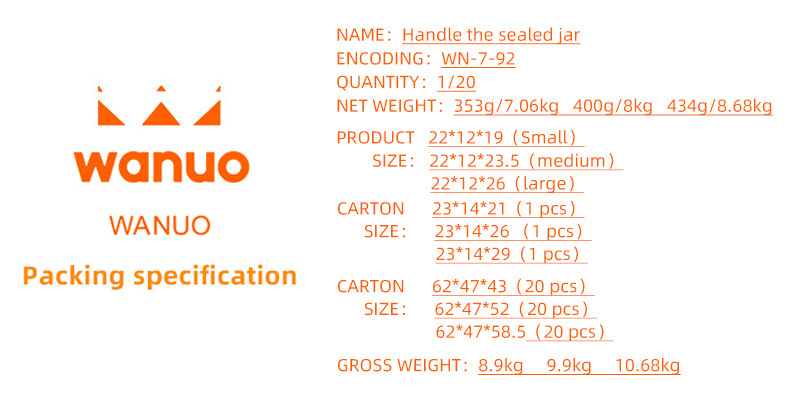 Sealed cans for kitchen storage of grains and cereals, food-grade transparent plastic cans for snacks, dry goods and tea pic 1