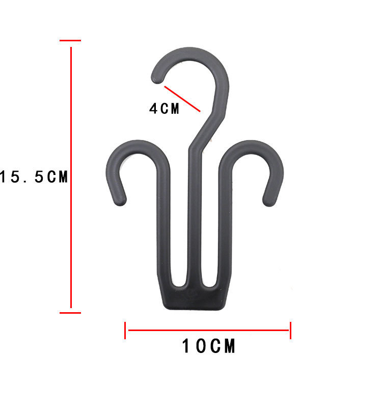 Non-perforated slippers hook, simple bathroom shoe hook, plastic herb-shaped drag hook, multi-purpose supermarket shoe hook, display hook pic 3