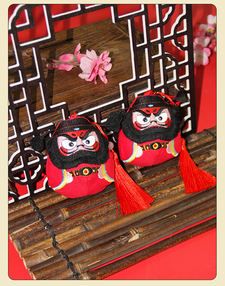 刺绣钟馗香囊香包成品车载包包挂件卡通立体玩偶香袋可替换香料详情5