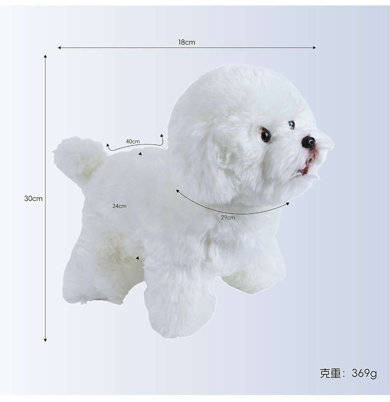 仿真博美公仔毛绒玩具小狗狗玩偶狗狗服装模特摄影摆件道具玩偶详情10