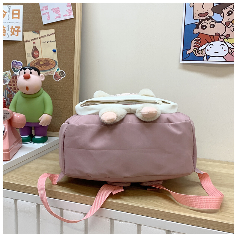 可爱拉布布少女双肩包新款卡通创意玩偶背包萌趣软妹休闲学生书包详情44