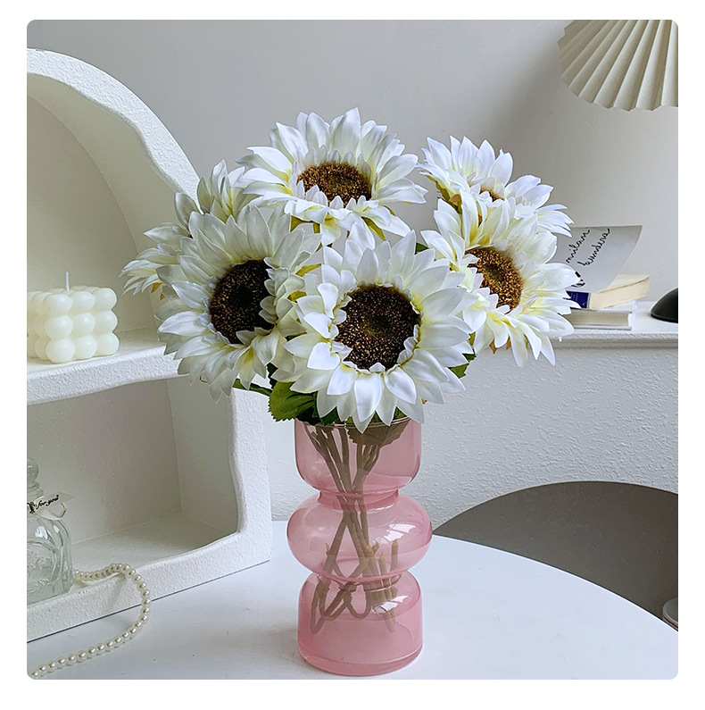 向日葵仿真花假花摆设客厅家居餐桌装饰摆件干花塑料花束插花花艺详情15