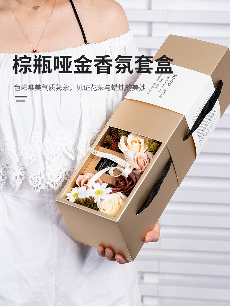 520 Everlasting Soap Floral Products Gift Box Set Wholesale Fresh Flowers First Birthday Finished Products Wedding Scented Candles Wedding Souvenirs Special Gifts for Qixi Festival pic 2
