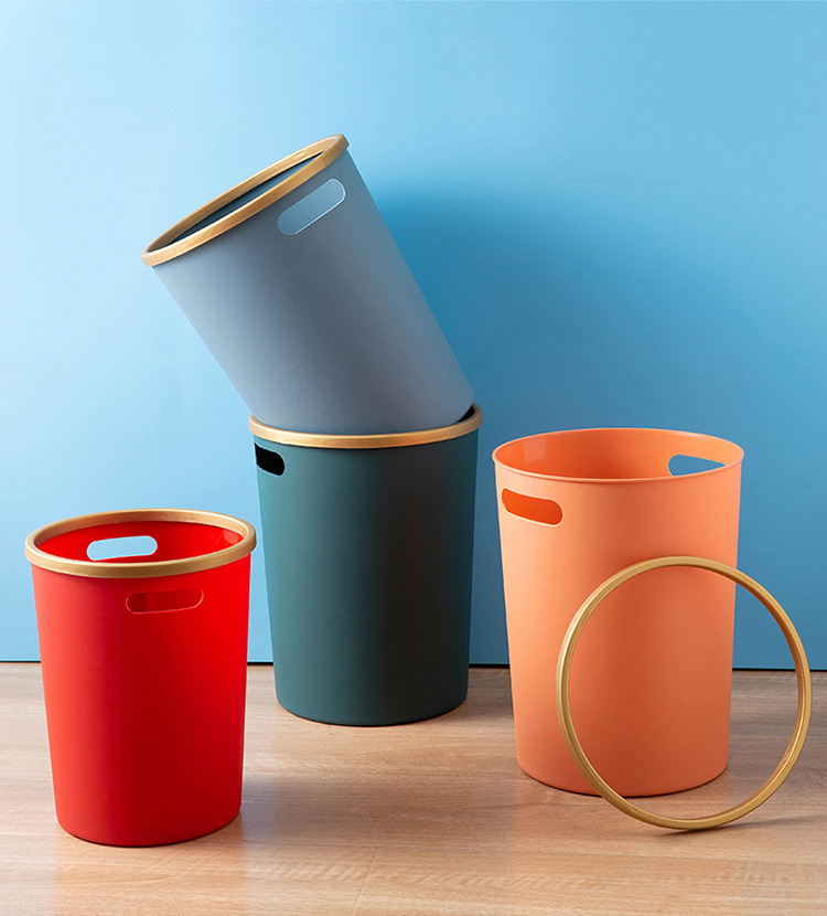 可印刷logo垃圾桶环保材质带提手分类垃圾筒家用客厅厨房厕所纸篓详情15
