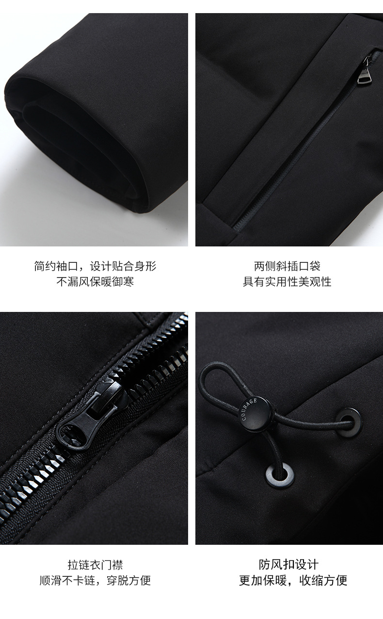 中老年羽绒服男短款加厚大码老年父亲爸爸鸭绒保暖外套加厚保暖详情6