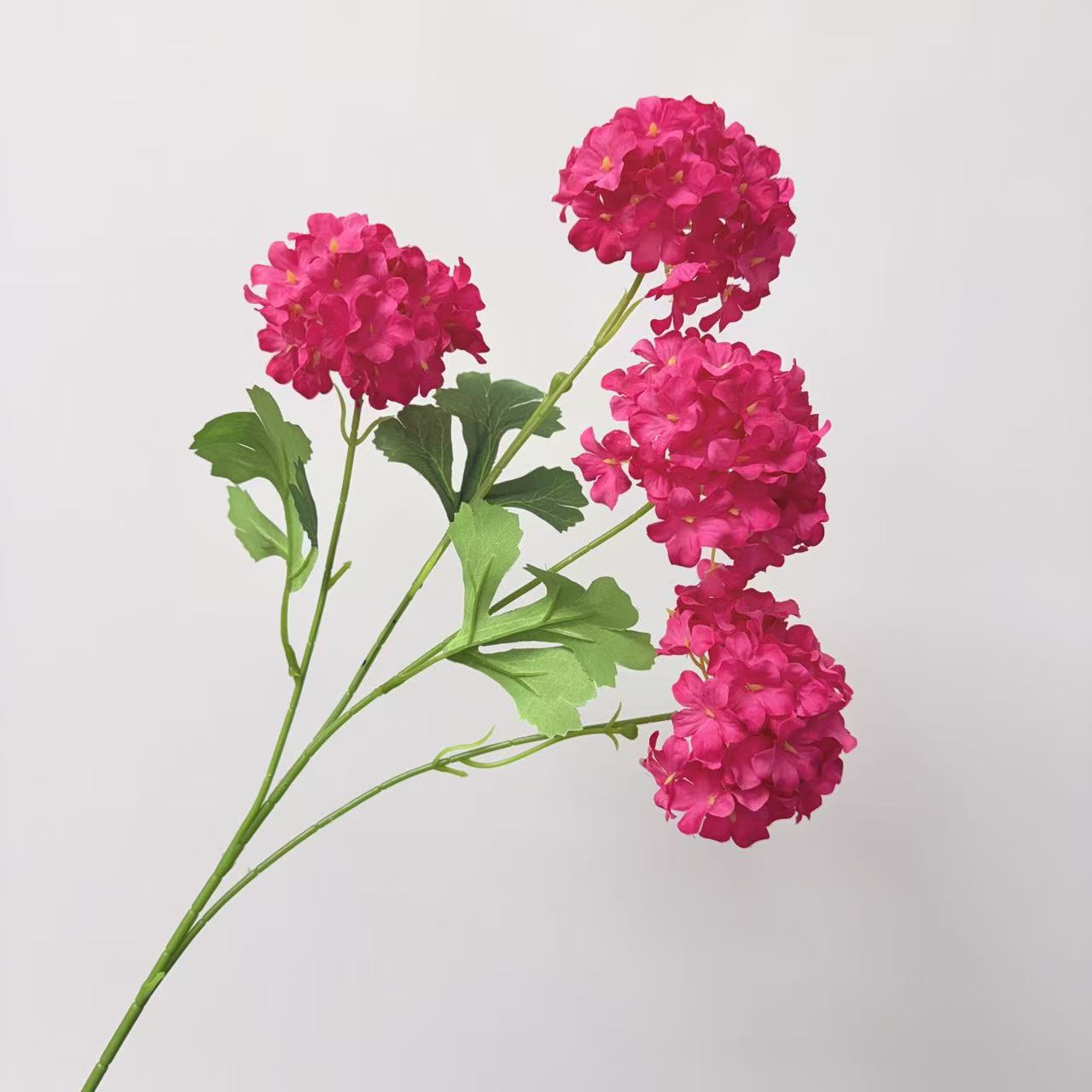 梦幻4头绣球仿真花婚庆婚礼堂布景插花家居假花批发多头仿真绣球详情17