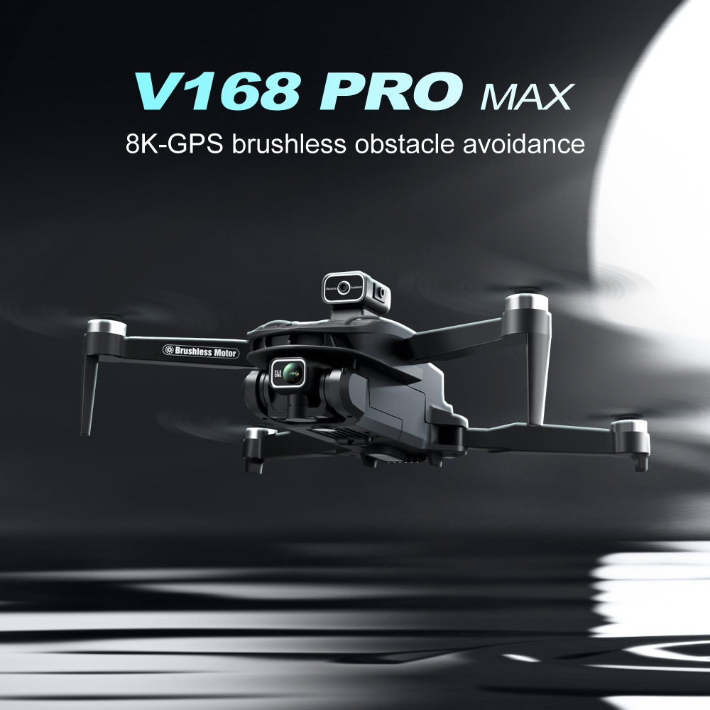 The cross-border AliExpress bestseller V168 brushless GPS return high-definition 8 aerial obstacle avoidance drone is a remote control aircraft for foreign trade pic 6