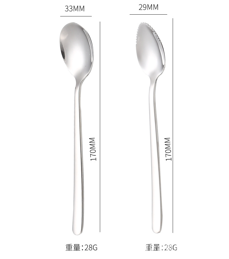 304 stainless steel baby food puree scraper, apple spoon with teeth, infant and toddler fruit puree scraper, logo made pic 12