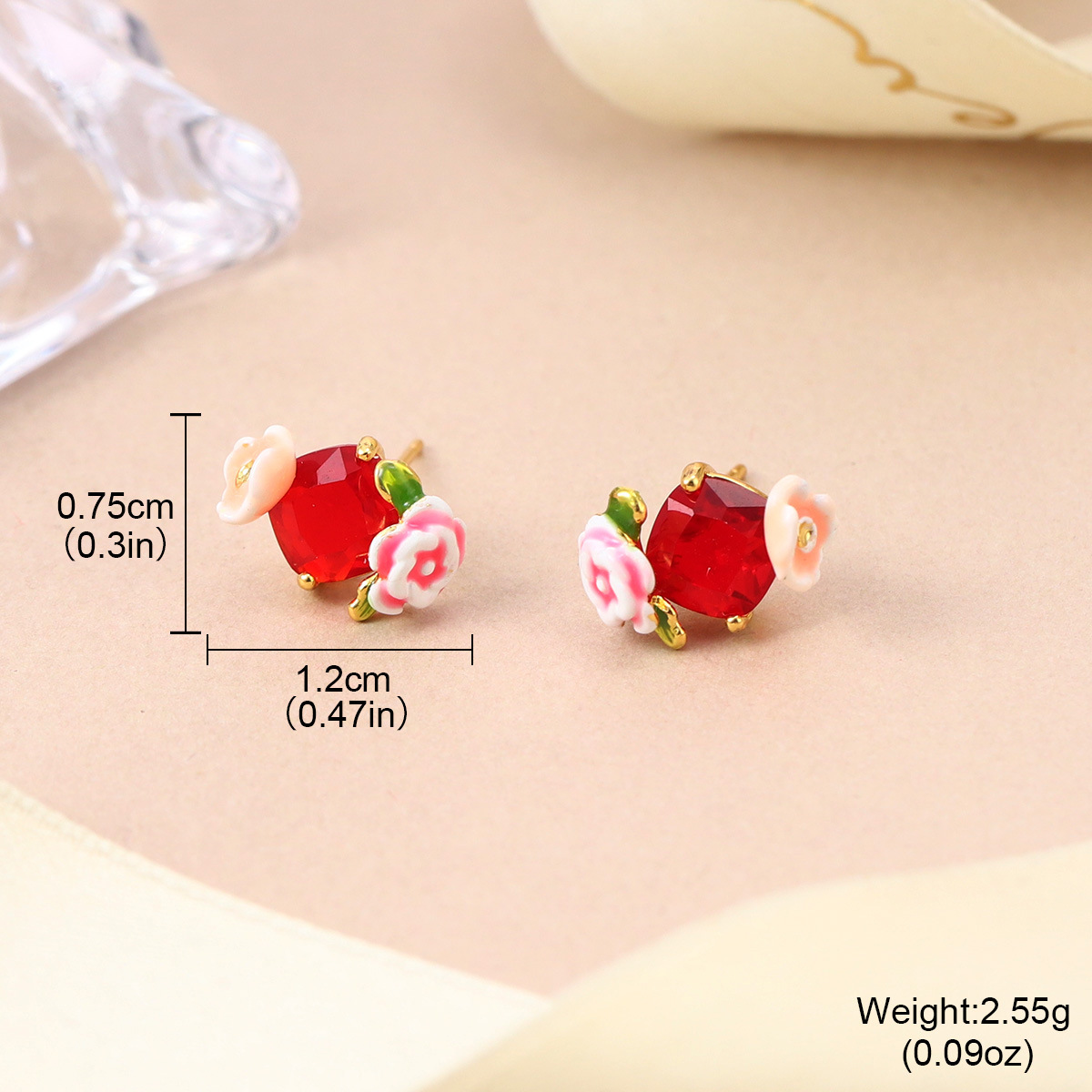 Fresh and new Chinese-style floral stud earrings for spring and summer, high-end enamel pearl earrings, retro Chinese-style tassel earrings for women pic 28