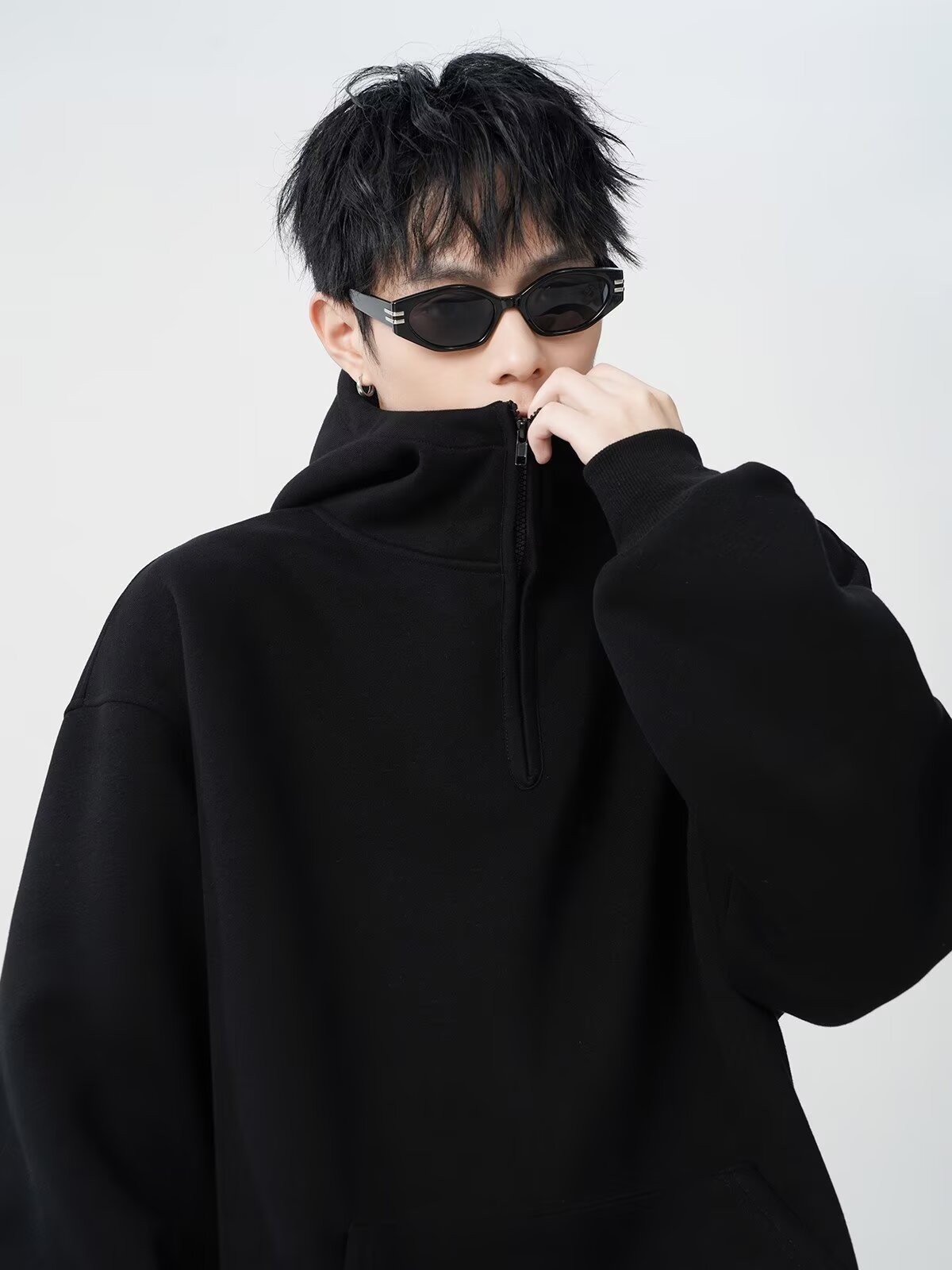  oversize casual versatile top fashion men's hoodie详情5
