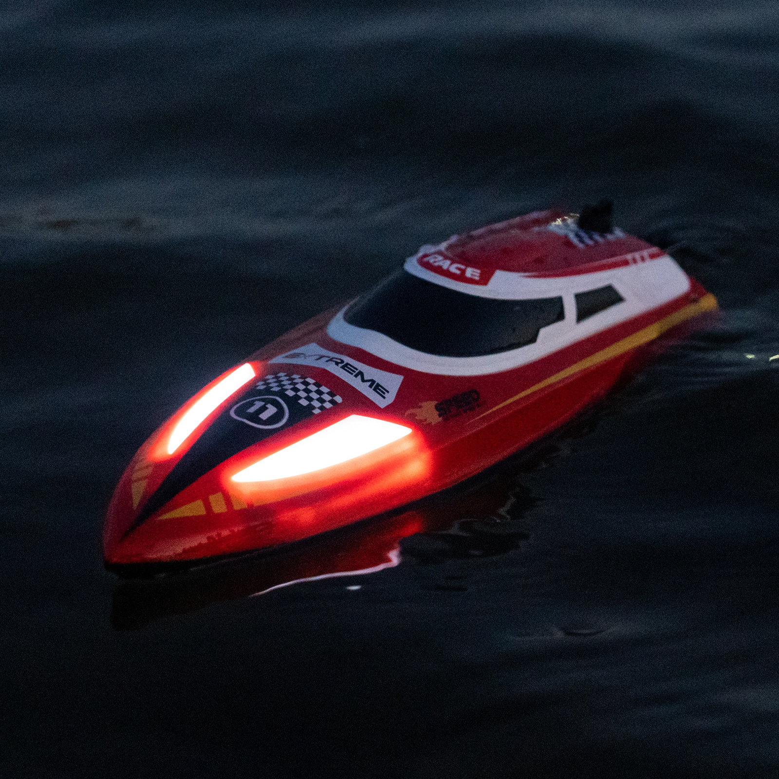 跨境30KM/H高速竞技2.4G快艇玩具三挡调速定速巡航RC遥控船带灯光详情35