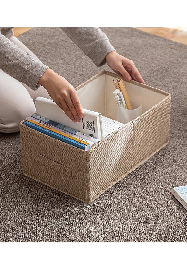 Pants storage box, wardrobe layering wonder, denim clothes compartments, clothing separation, home storage and organization box, fabric pic 7