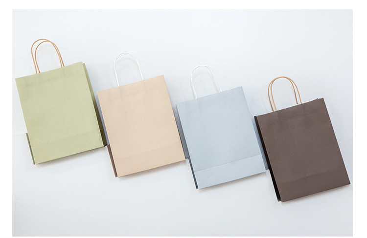 Kraft paper bags, hand-held gift bags, souvenir bags, thickened gift bags, wholesale takeout hand-held paper bags, packaging 4 pic 10