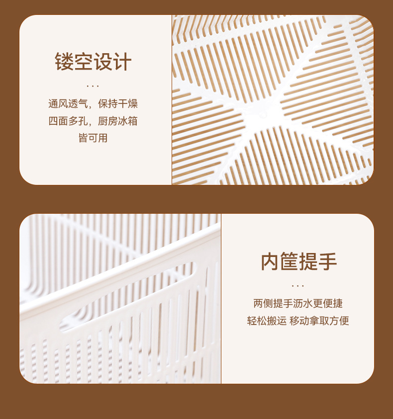 Refrigerator storage box, water-draining and fresh-keeping box, kitchen food-grade special refrigeration and freezing sealed fresh-keeping box for fruits and vegetables pic 12