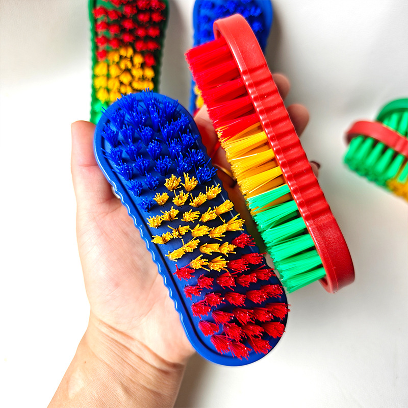 【3-6区】8038-3刷子 12/包 360/件8038-3刷子洗衣刷清洁刷子日用塑料刷方刷鞋刷子彩色鞋刷2元批发详情3