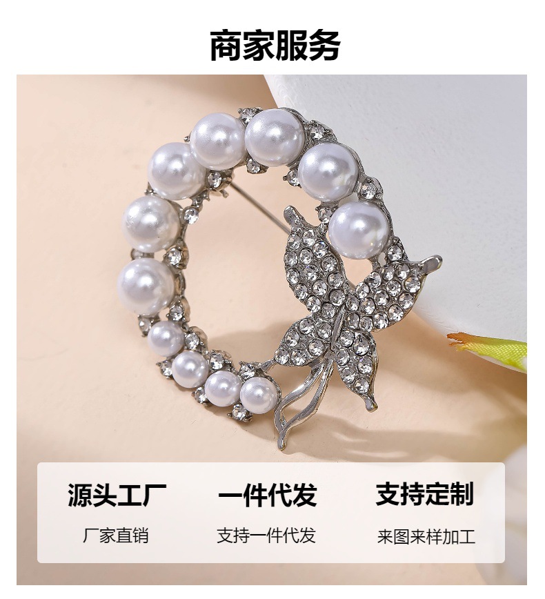 Creative camellia flower shell brooch, coat suit brooch clasp, new fashionable clothing pin with accessory brooch pic 8