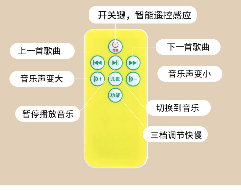 ✅婴儿安抚手掌自动拍屁股哄睡哄娃宝宝自主入睡防惊跳电动压惊拍详情7