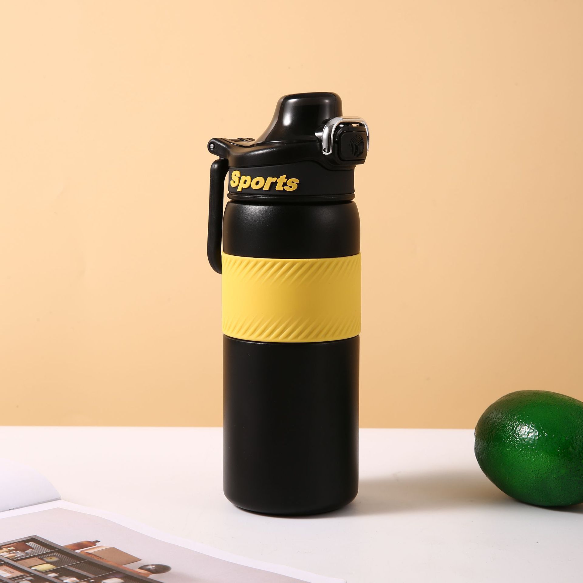 不锈钢黑武士保温杯大容量运动水壶便携手提水杯户外杯详情9