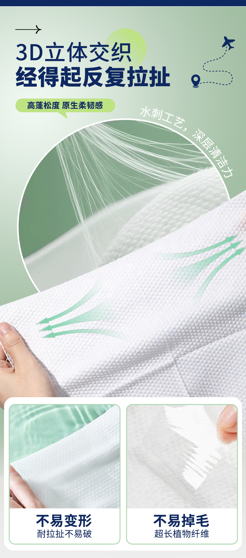 UUKKG 一次性浴袍 旅行酒店美容院浴巾毛巾珍珠纹日抛睡袍 SY782详情4