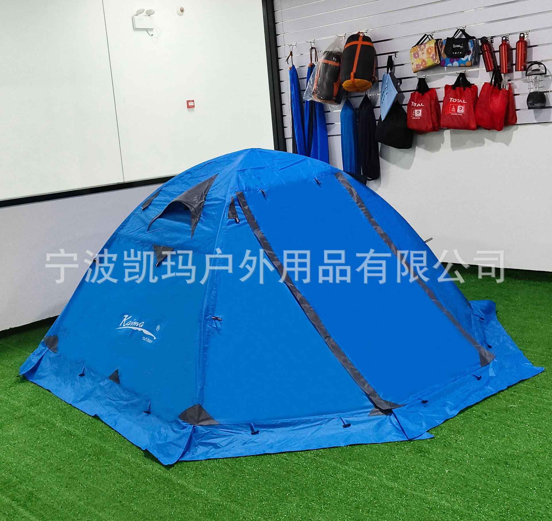 凯玛专业登山徒步户外2-3-4人双人加厚防暴雨过夜轻量化铝杆帐篷详情18