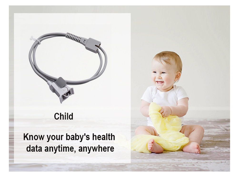 跨境专供手持式血氧仪搭配成人儿童探头家用血氧饱和度检测仪器详情11