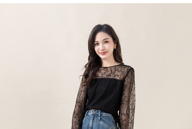 忆霏斜分割设计牛仔裤女2025秋宽松遮肉显瘦阔腿裤慵懒风休闲长裤详情22