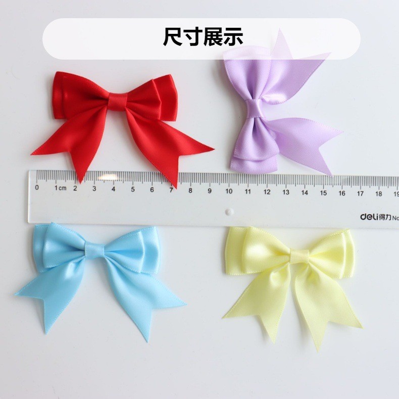 双层燕尾蝴蝶结手工DIY发卡服饰玩具礼品辅料涤纶丝带蝴蝶结头饰详情4