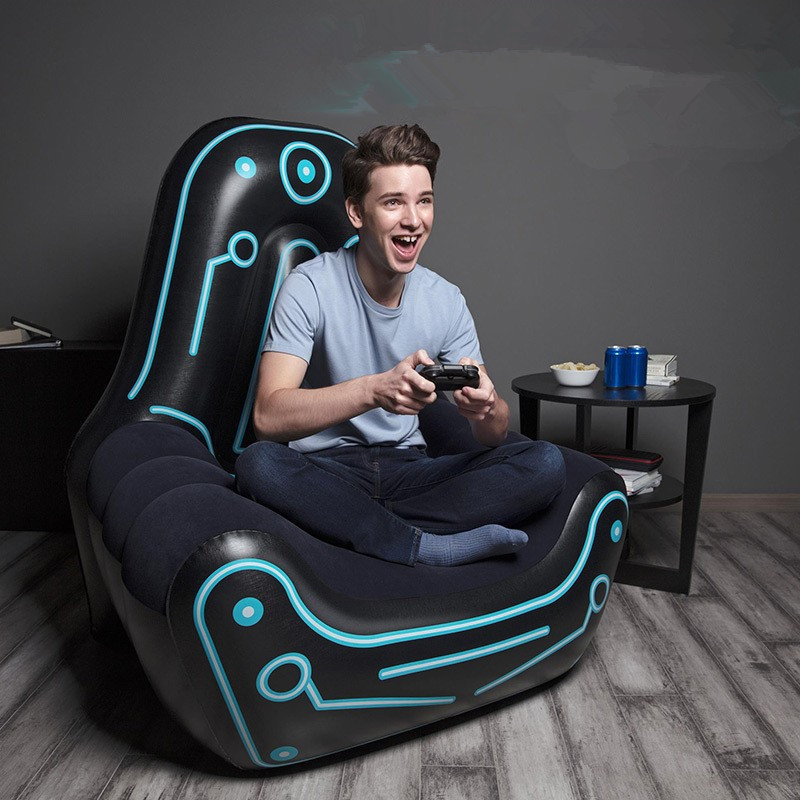 Bestway75077 Inflatable single-player game sofa chair, air-cushioned sofa, midday rest lounge chair pic 3