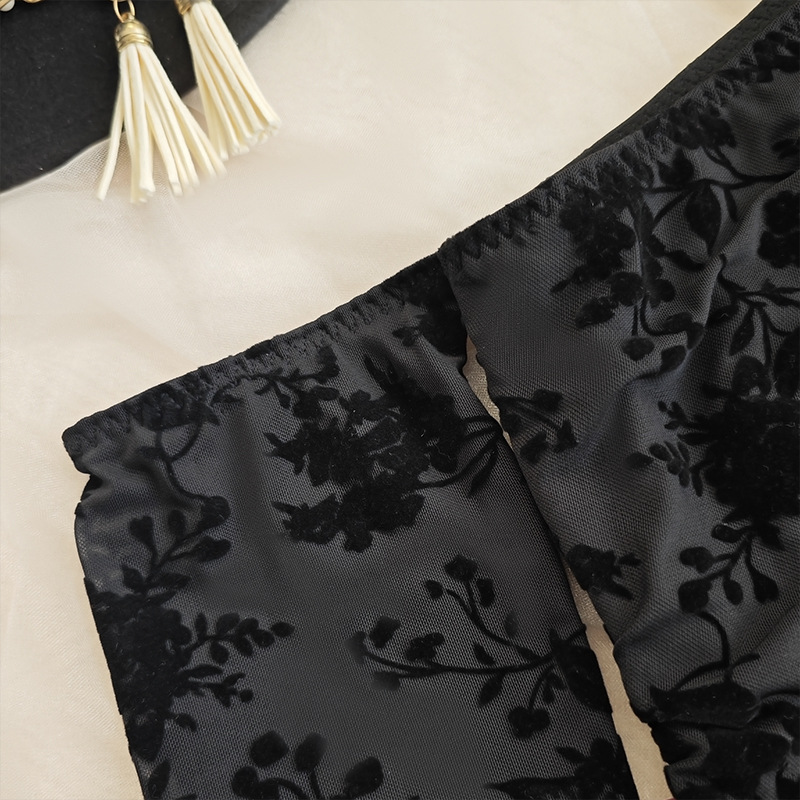 A new cross-border high-end dress with a noble lady style, featuring a flocking off-the-shoulder design that fits the buttocks and slimming the figure. It is elegant and stylish with a slit pic 23