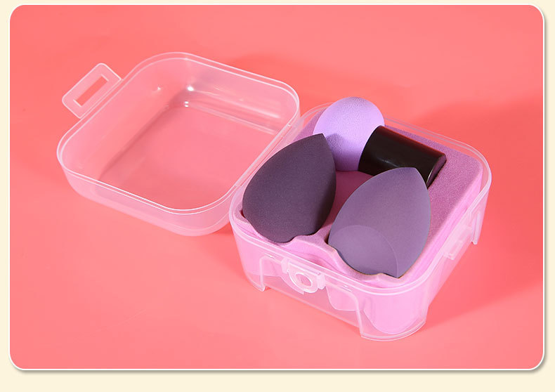 樱微美蘑菇头美妆蛋气垫粉扑套装葫芦粉扑鸡蛋盒套装包装遇水变大详情16