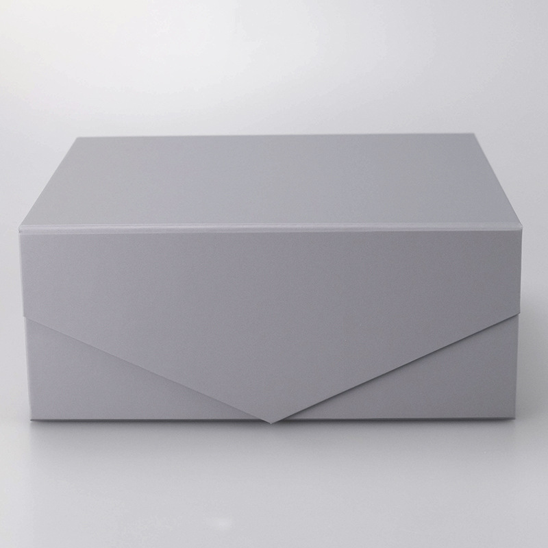 White seven-color folding gift box with printing and transportation space, flip-top gift box, in-stock packaging paper box pic 11