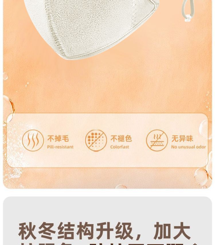 云羔绒新款保暖口罩女加厚防风防寒秋冬户外骑行滑雪旅行防风面罩详情13