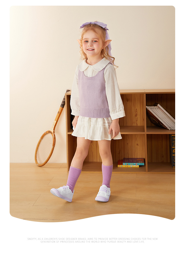 斯纳菲女童帆布鞋2025年春季新款室内宝宝鞋轻便透气休闲鞋详情11