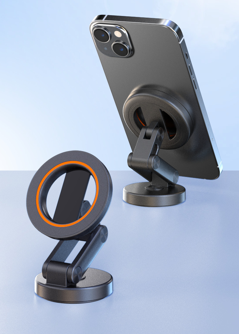 外贸热销magsafe磁吸车载手机支架 汽车导航金属折叠车载支架批发详情1