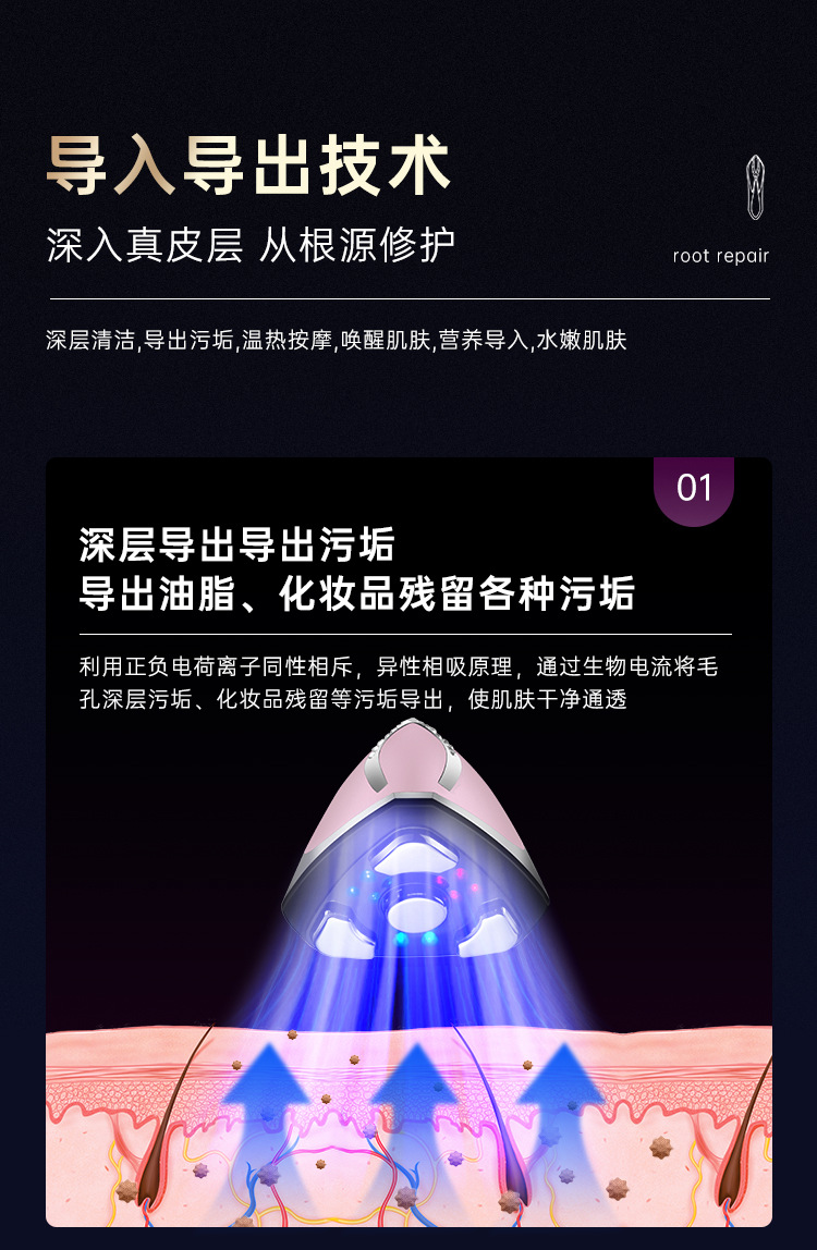 shanilak   跨境院家用脸部EMS微电流面部导入仪院手持充电仪器详情6