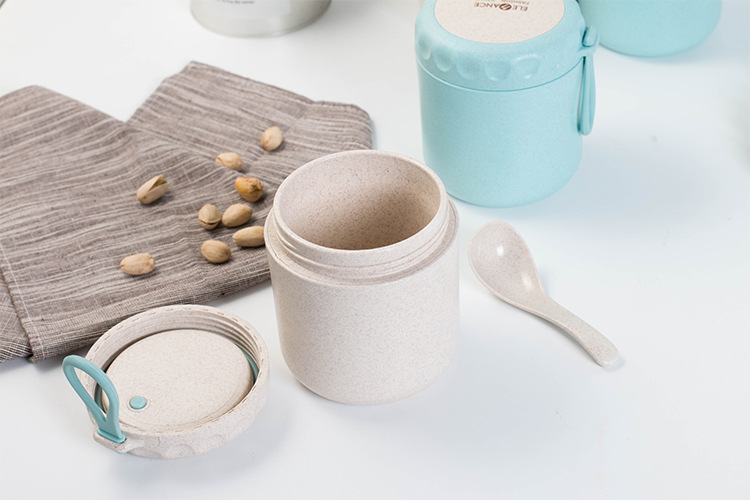 Wholesale soup cups with LIDS, breakfast cups, round porridge, oatmeal, milk cups, Japanese-style portable microwave-safe small lunch boxes pic 13