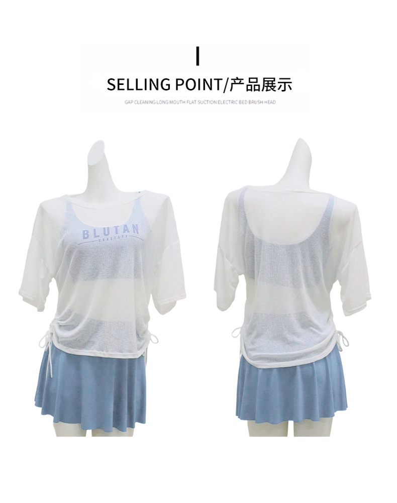 Women's swimsuit one-piece long-sleeved independent long pants two-piece set sportswear casual full-body sun protection slimming swimsuit wholesale 125535 pic 14