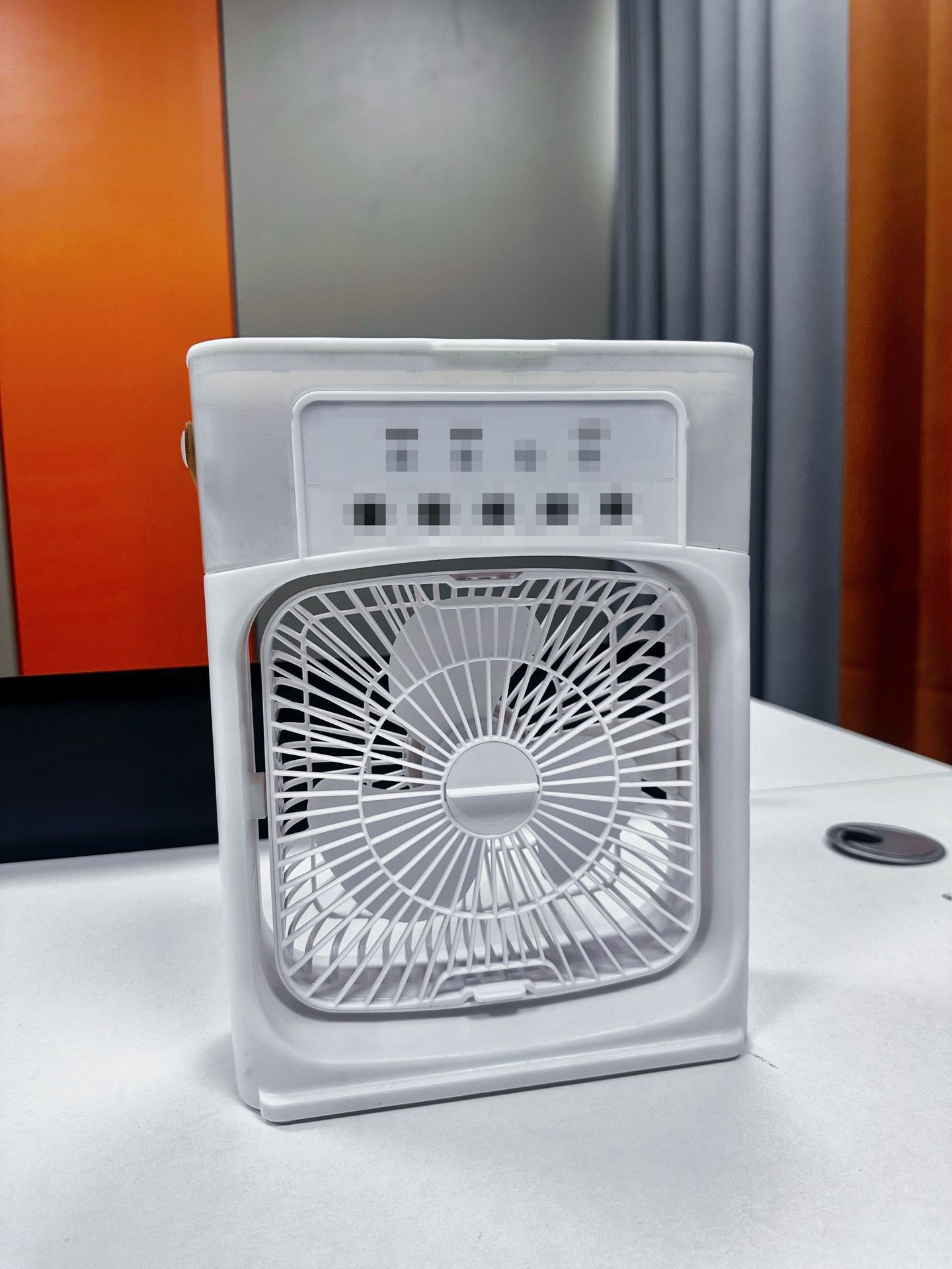 跨境爆款五孔喷雾风扇加湿制冷空调扇桌面宿舍迷你冷风机USB风扇详情6