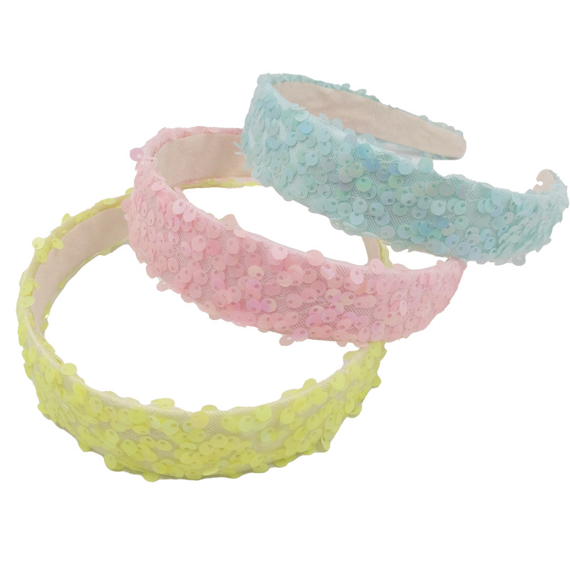 Qiwei Accessories Exclusive Qiwei Accessories Exclusive Qiwei Accessories Exclusive Double-sided Flip sequin Cross-border Hair Band pic 6