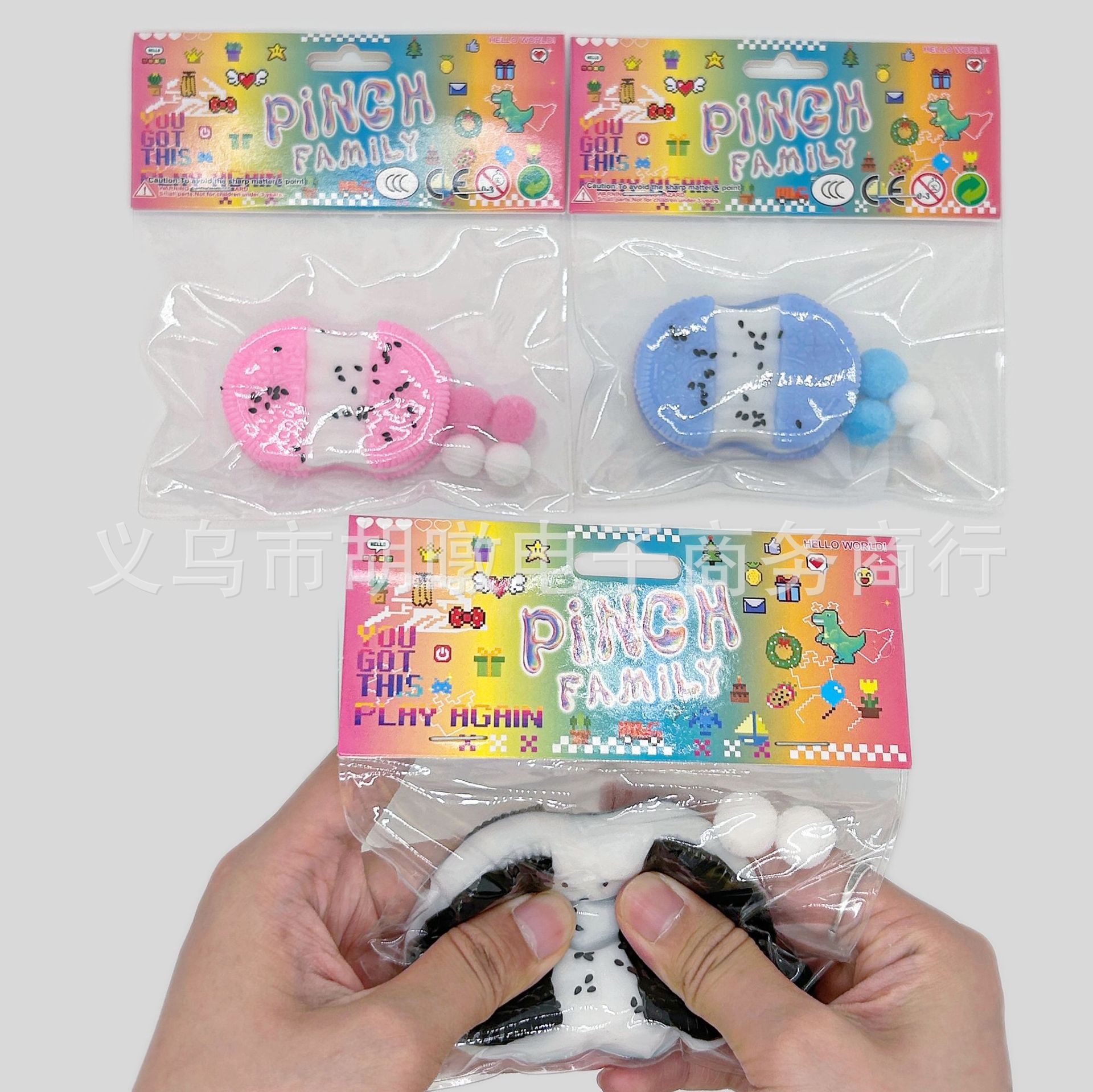 解压玩具仿真食物系列拉丝小饼干捏捏乐创意解压玩具解压玩具批发详情3