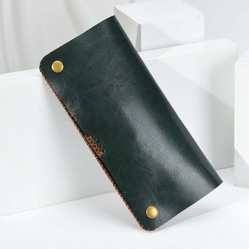 Hairstylist supplies scissors bag, genuine leather tools storage bag, hairdressing scissors bag, barber shop clipper, comb, scissors bag pic 8