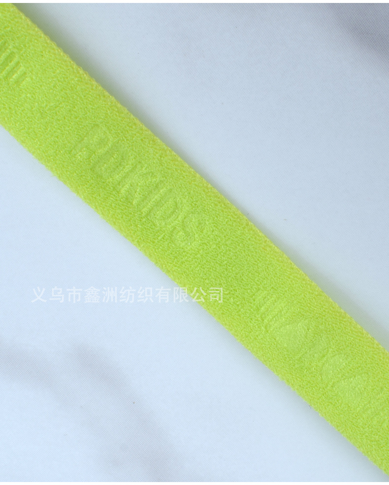 彩色弹力定制LOGO压印字母图案内衣裤袖口后领条包边条松紧带详情10