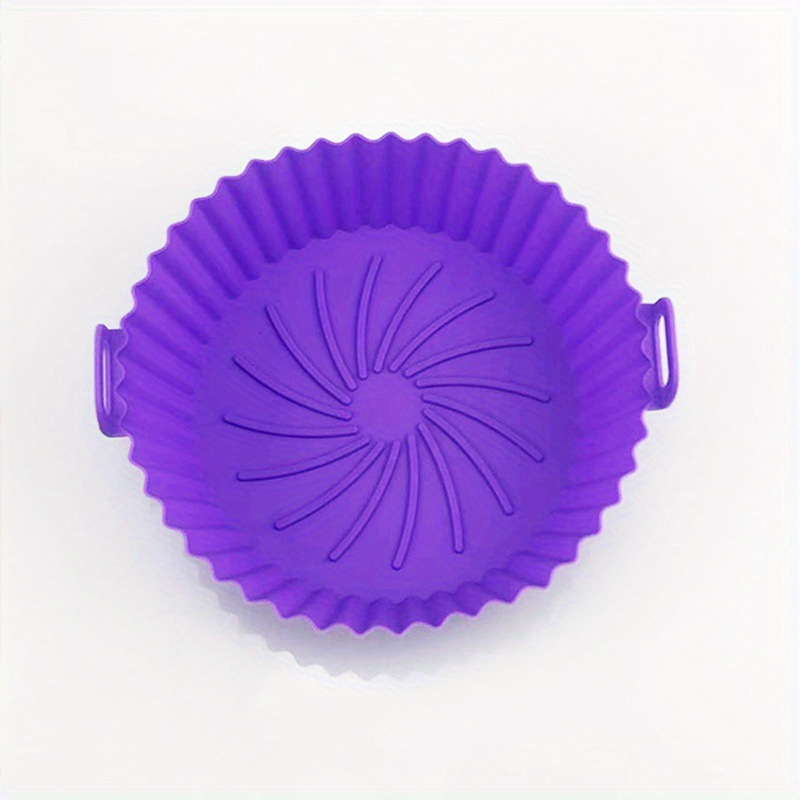 宝宝辅食蛋糕盘 爆款硅胶空气炸锅圆形烤盘适用于微波炉烘焙机可重复使用详情11