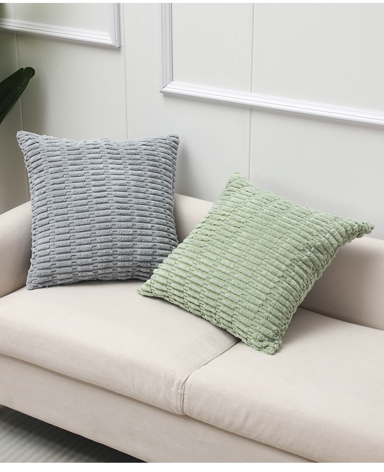 Corduroy wheat ear grain pillowcase, ins plush corn kernel pillow, sofa headboard, waist pillow, living room and bedroom cushion pic 12