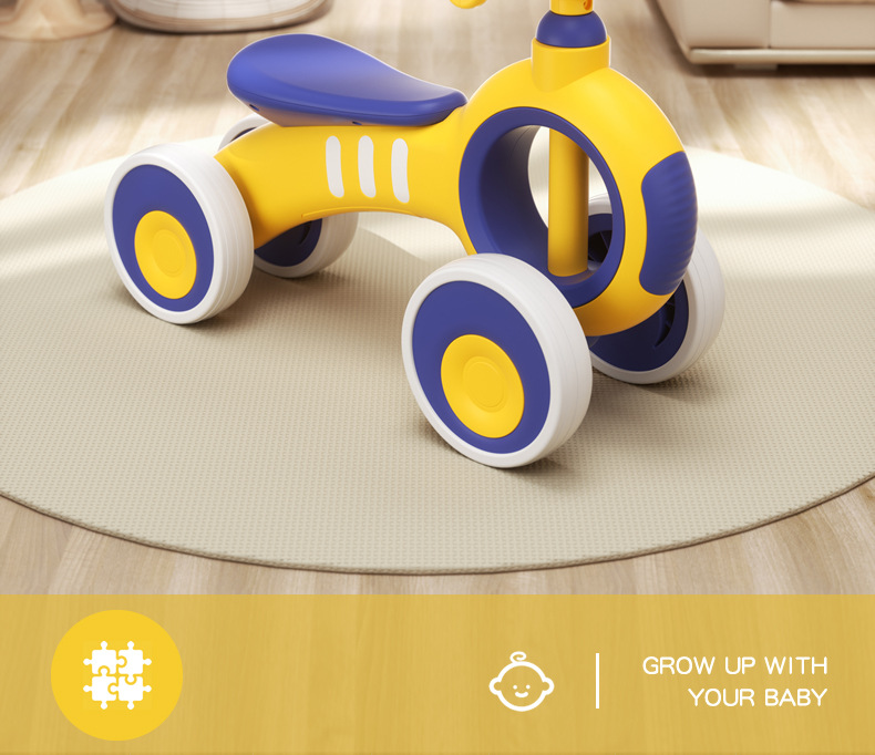 儿童滑行车1一3岁宝宝学步车无脚踏2岁女男孩小童滑行四轮溜溜车详情2