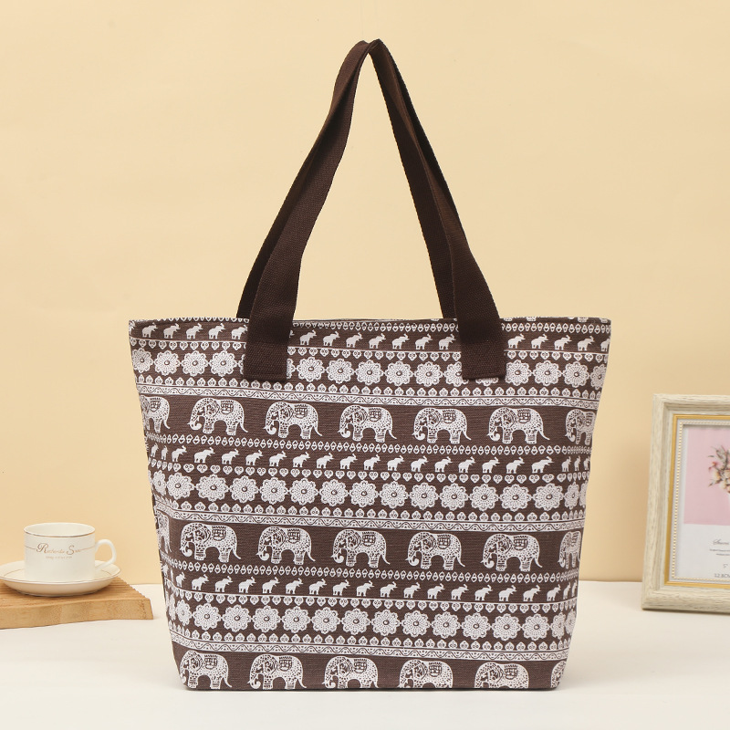 上班族专享 手提式单肩托特包 多功能购物手拎包 折叠式学生帆布包 现货批发 家用购物袋 篮子款详情20